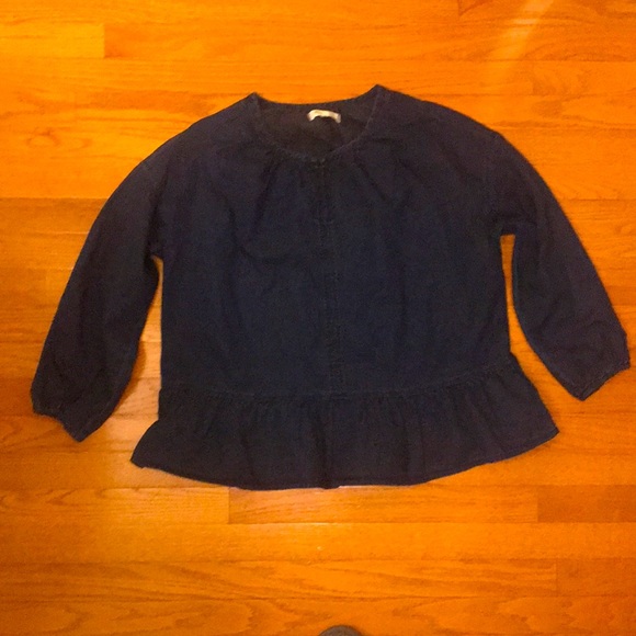 Madewell Ruffle Hem Top - Picture 3 of 11